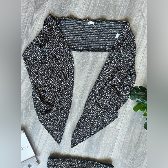 Blush j 2 piece smocked floral skirt set w matching multiway top. Size L - Picture 5 of 11